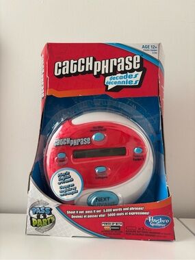 Hasbro Catch Phrase Handheld Game - Decodes Pass & Party